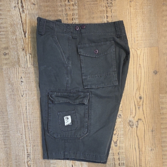 Billabong Gray Cargo Shorts Sturdy Cotton Blend - Picture 4 of 7